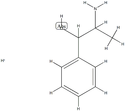 Benzenemethanol,  -alpha--(1-aminoethyl)-,  conjugate  monoacid  (9CI) Structure