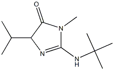 4H-Imidazol-4-one,2-[(1,1-dimethylethyl)amino]-3,5-dihydro-3-methyl-5-(1-methylethyl)-(9CI) Structure