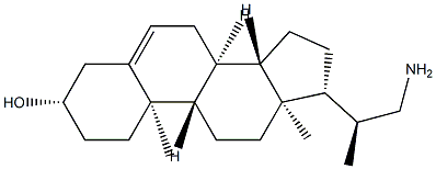 22-amino-23,24-bisnor-5-cholen-3-ol Structure