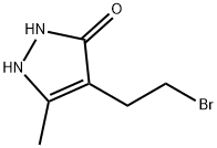 3H-Pyrazol-3-one,4-(2-bromoethyl)-1,2-dihydro-5-methyl-(9CI) Structure