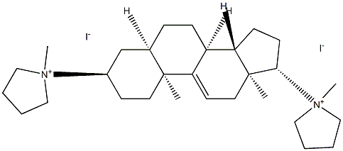 3,17-dipyrrolidin-1'-yl-5-delta(9,11)-androstene dimethiodide Structure