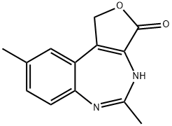 3H-Furo[3,4-d][1,3]benzodiazepin-3-one,1,4-dihydro-5,9-dimethyl-(8CI) Structure