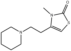 2(3H)-Thiazolone,3-methyl-4-[2-(1-piperidinyl)ethyl]-(9CI) Structure