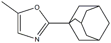 Oxazole, 5-methyl-2-tricyclo[3.3.1.13,7]dec-1-yl- (9CI) Structure