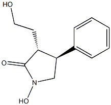 2-Pyrrolidinone, 1-hydroxy-3-(2-hydroxyethyl)-4-phenyl-, (3R,4S)-rel- (9CI) Structure