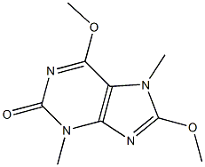 2H-Purin-2-one,3,7-dihydro-6,8-dimethoxy-3,7-dimethyl-(9CI) Structure