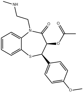 N-monodemethyldiltiazem Structure