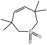 Thiepin, 2,3,6,7-tetrahydro-3,3,6,6-tetramethyl-1,1-dioxide Structure