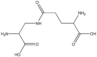 N-gamma-glutamyldiaminopropionic acid Structure