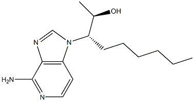 9-(2-hydroxy-3-nonyl)-3-deazaadenine Structure
