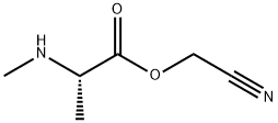 Alanine, N-methyl-, ester with glycolonitrile (7CI) Structure