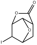 6-Hydroxy-5-iodo-7-oxabicyclo[2.2.1]heptane-2-carboxylic Acid γ-Lactone Structure