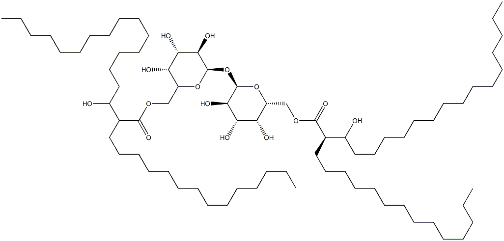 6,6'-di-O-corynomycolyl galactopyranosyl-galactopyranoside Structure