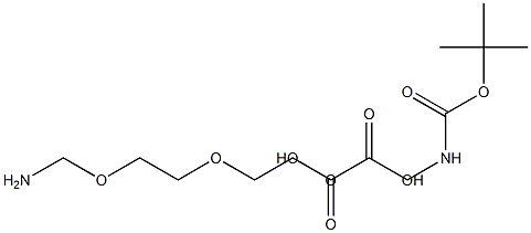 N-Boc-2,2μ-[oxybis(ethylenoxy)]diethylamine  oxalate  salt Structure