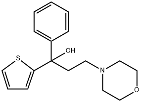 alpha-phenyl-alpha-2-thienylmorpholinepropan-1-ol  Structure