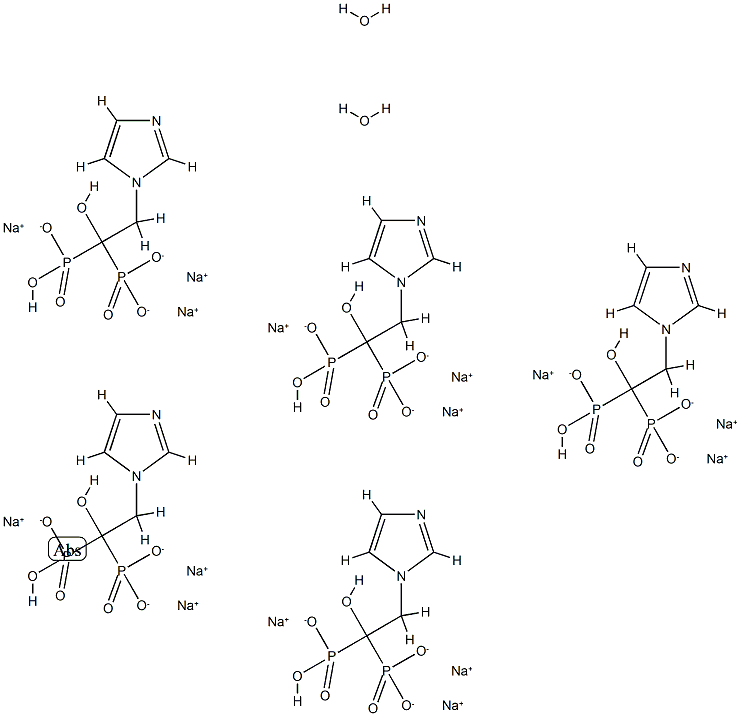 Trisodium salt hydrate  Structure