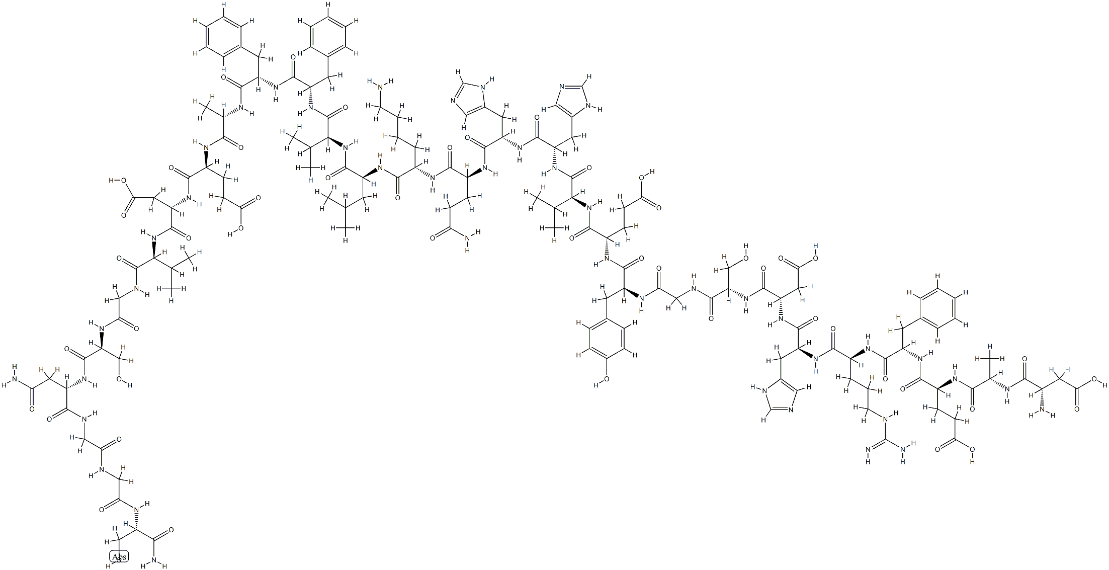 (Gly2,Cys3)-Amyloid β-Protein (1-30) Structure