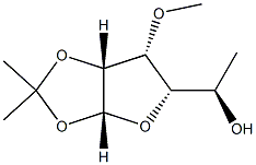 1-O,2-O-Isopropylidene-3-O-methyl-6-deoxy-α-D-gulofuranose Structure
