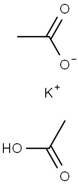potassium hydrogen diacetate Structure