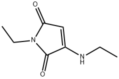 1H-Pyrrole-2,5-dione,1-ethyl-3-(ethylamino)-(9CI) Structure