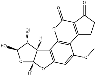 2,3-dihydro-2,3-dihydroxyaflatoxin B(1) Structure