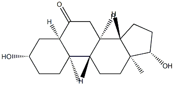 3β,17β-Dihydroxy-5β-androstan-6-one Structure