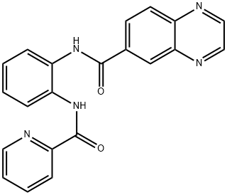 6-Quinoxalinecarboxamide,N-[2-[(2-pyridinylcarbonyl)amino]phenyl]-(9CI) Structure
