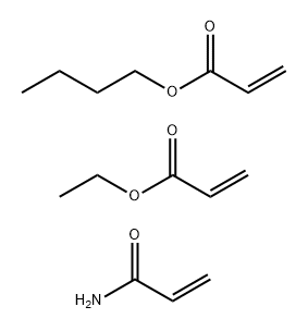 2-Propenoic acid, butyl ester, polymer with ethyl 2-propenoate and 2-propenamide Structure
