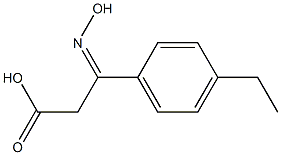 Benzenepropanoic acid, 4-ethyl-ba-(hydroxyimino)- (9CI) Structure