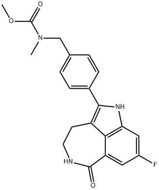 methyl (4-(8-fluoro-1-oxo-2,3,4,6-tetrahydro-1H-azepino[5,4,3-cd]indol-5-yl)benzyl)(methyl)carbamate