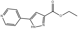 5-PYRIDIN-4-YL-1(2)H-PYRAZOLE-3-CARBOXYLIC ACID ETHYL ESTER Structure