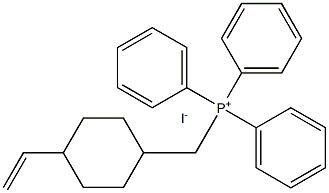 triphenyl({[(1r,4r)-4-ethenylcyclohexyl]methyl})phosphanium iodide Structure