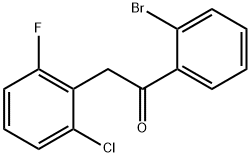 1-(2-bromophenyl)-2-(2-chloro-6-fluorophenyl)ethan-1-one Structure