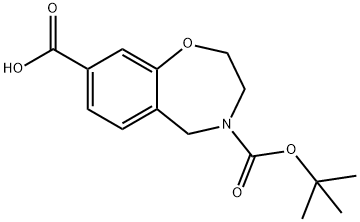 4-[(tert-butoxy)carbonyl]-2,3,4,5-tetrahydro-1,4-benzoxazepine-8-carboxylic acid Structure