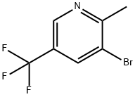 3-BroMo-2-Methyl-5-(trifluoroMethyl)pyridine Structure
