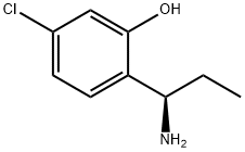 2-((1R)-1-AMINOPROPYL)-5-CHLOROPHENOL Structure