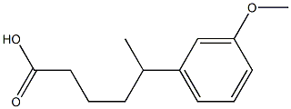 5-(3-methoxyphenyl)hexanoic acid Structure