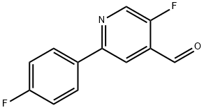 4-Pyridinecarboxaldehyde, 5-fluoro-2-(4-fluorophenyl)- Structure