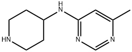 6-methyl-N-(piperidin-4-yl)pyrimidin-4-amine Structure