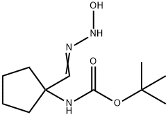 tert-butyl N-{1-[(Z)-N'-hydroxycarbamimidoyl]cyclopentyl}carbamate Structure