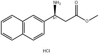 methyl (3S)-3-amino-3-(naphthalen-2-yl)propanoate hydrochloride Structure