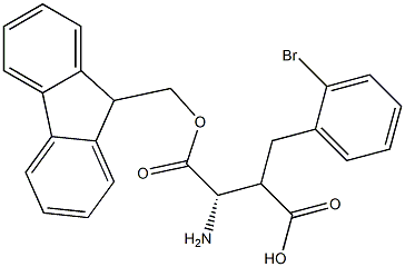 Fmoc-(S)-3-amino-2-(2-bromobenzyl)propanoicacid Structure