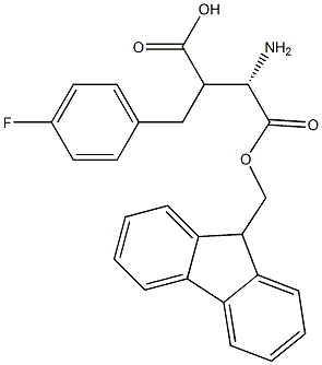 Fmoc-(S)-3-amino-2-(4-fluorobenzyl)propanoicacid Structure