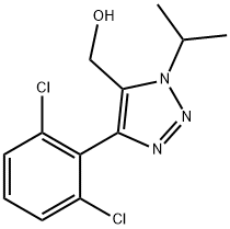 (4-(2,6-dichlorophenyl)-1-isopropyl-1H-1,2,3-triazol-5-yl)methanol Structure
