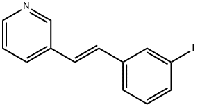 pyridine,3-[2-(3-Fluorophenyl)ethenyl]-,(E)-(9CI) Structure
