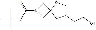 tert-butyl 7-(2-hydroxyethyl)-5-oxa-2-azaspiro[3.4]octane-2-carboxylate Structure
