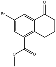 METHYL 3-BROMO-5-OXO-6,7,8-TRIHYDRONAPHTHALENECARBOXYLATE Structure