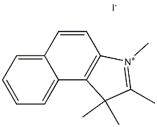 1,1,2,3-tetramethyl-1H-benzo[e]indol-3-ium iodide Structure