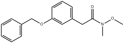2-[3-(benzyloxy)phenyl]-N-methoxy-N-methylacetamide Structure