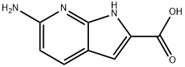 6-amino-1H-pyrrolo[2,3-b]pyridine-2-carboxylic acid Structure